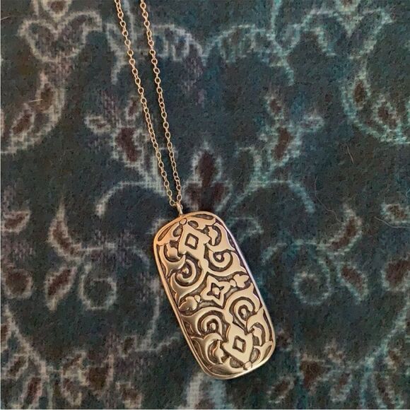 Silpada Basilica Necklace Carved 24” length - Picture 4 of 7